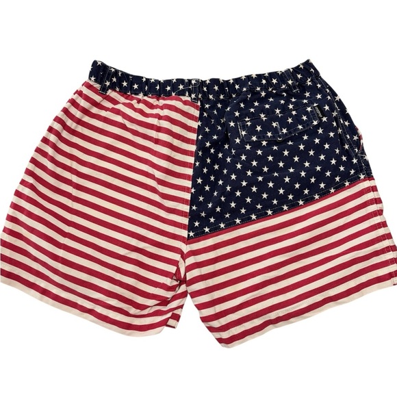 Chubbies Swim Trunks Men’s Medium Shorts USA Flag Mericas Patriotic Cotton 5” - Picture 2 of 8